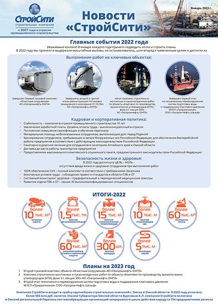 Выпуск газеты №1 Январь 2023